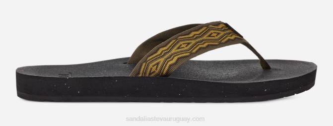 Teva 484R267 oliva oscuro reflip de los hombres