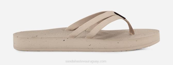 Teva 484R115 pluma gris tiras reflip mujer