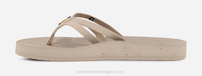 Teva 484R115 pluma gris tiras reflip mujer