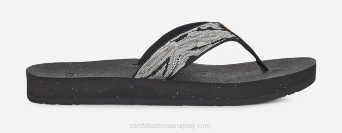 Teva 484R122 olas blanco/negro reflip de mujer