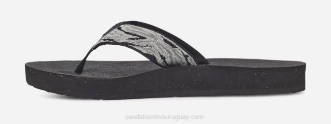 Teva 484R122 olas blanco/negro reflip de mujer