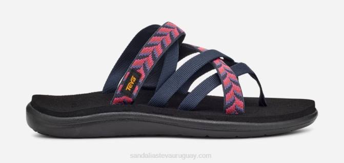 Teva 484R202 azul marino geométrico retro voya zillesa mujer