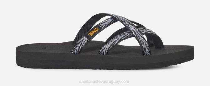 Teva 484R44 palmas negro/blanco olowahu de mujer