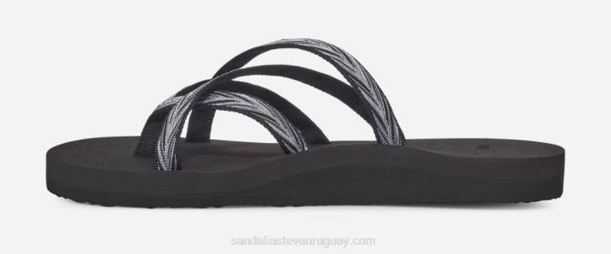 Teva 484R44 palmas negro/blanco olowahu de mujer