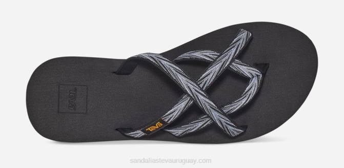 Teva 484R44 palmas negro/blanco olowahu de mujer