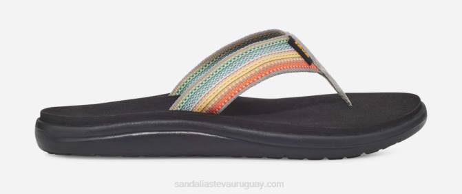 Teva 484R58 antiguo gris multi flip voya mujer