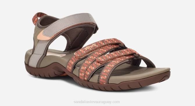 Teva 484R16 pilas bronceado/naranja tira de mujer
