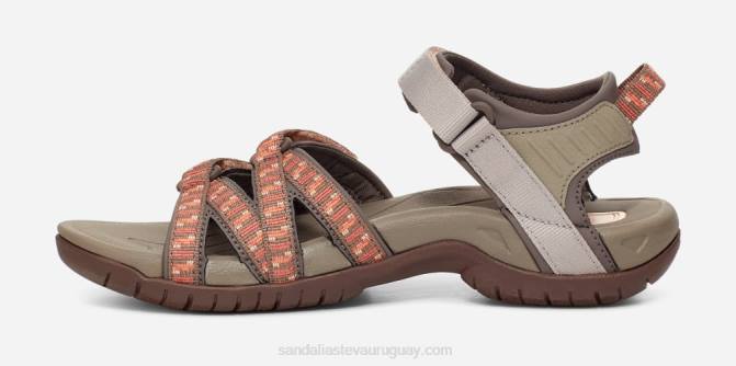 Teva 484R16 pilas bronceado/naranja tira de mujer