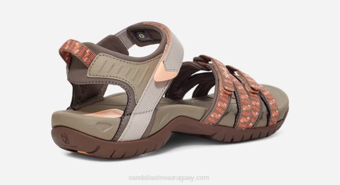 Teva 484R16 pilas bronceado/naranja tira de mujer