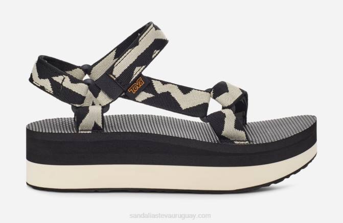 Teva 484R51 equilibrio negro plataforma plana universal para mujer