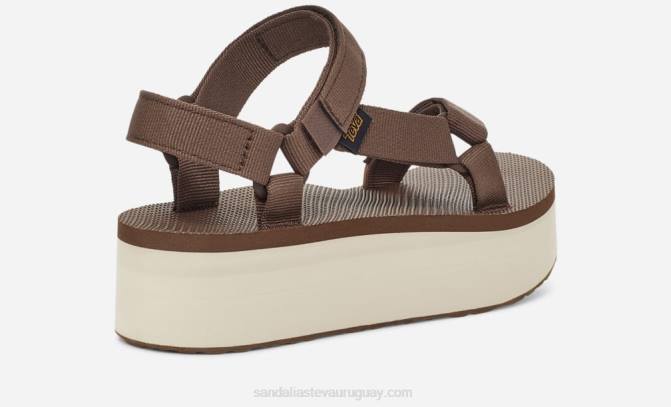 Teva 484R52 marrón/abedul plataforma plana universal para mujer