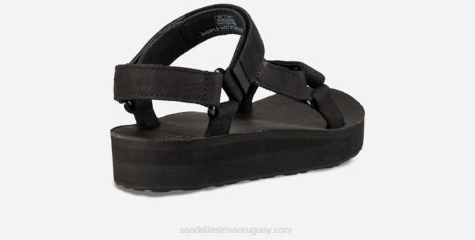 Teva 484R78 negro cuero universal mujer midform
