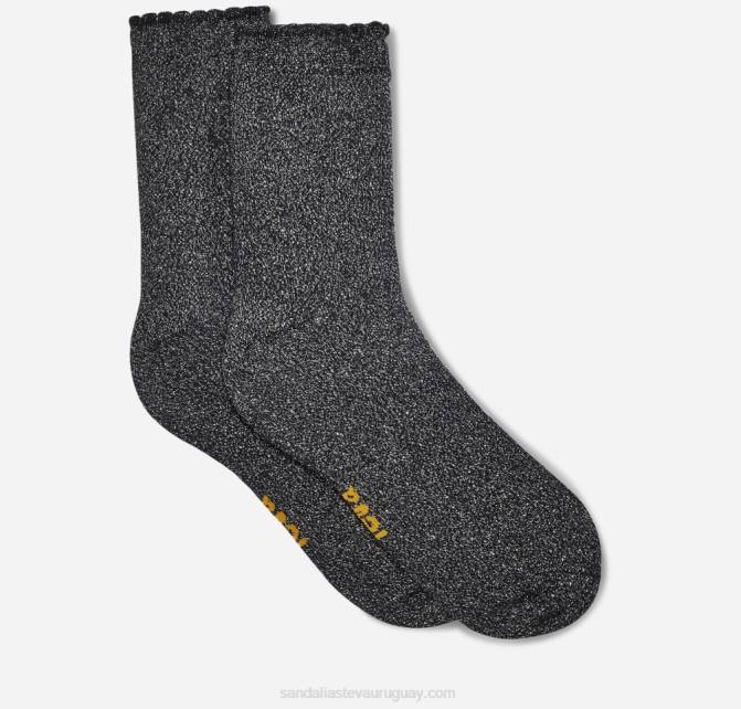 Teva 484R208 plata metálica calcetines cortos mujer metalizados